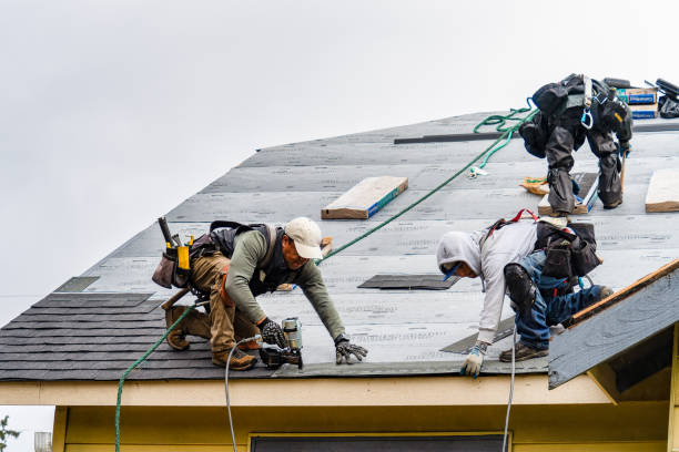 Professional Gutter Installation technician working in Old Monroe, MO